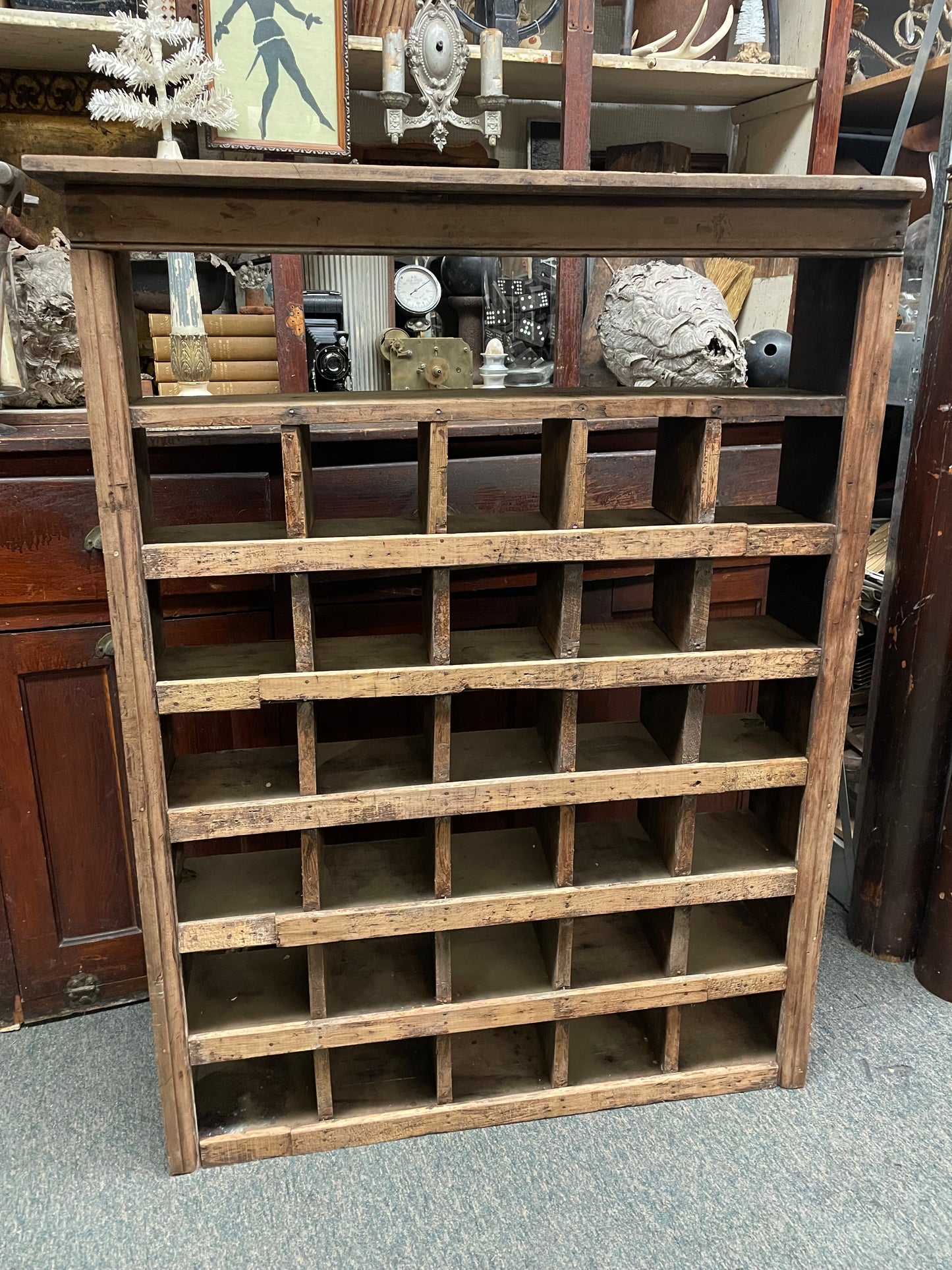 Primitive wood cubby