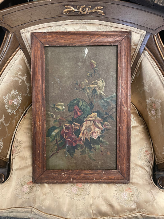 Vintage roses painting